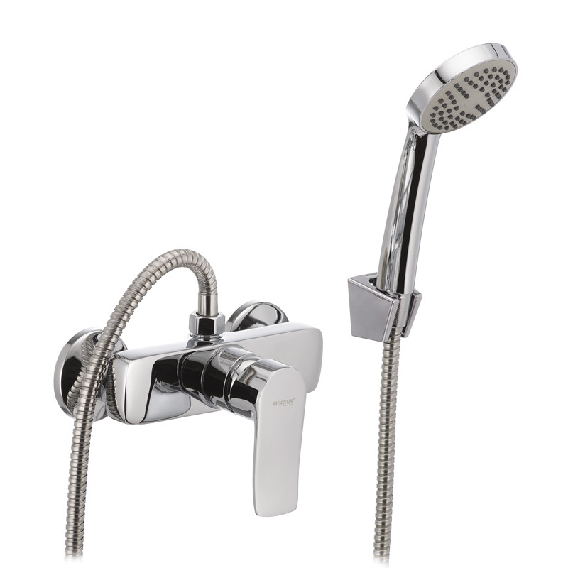 Змішувач для душу з лійкою та шлангом Mixxus Nobel 003