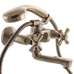 Змішувач для ванни Mixxus Premium Retro Bronze 142