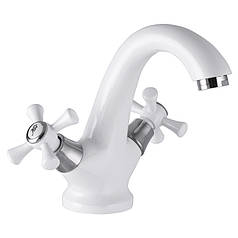 Змішувач для умивальника Mixxus Omega 161 білий