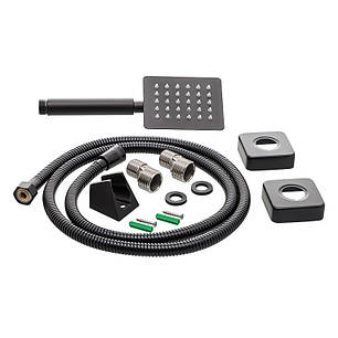 Змішувач для ванни MX KUB-006 чорний з нержавіючої сталі, фото 2