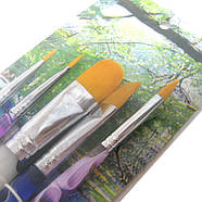 Набір кистей 5шт Oasis Синтетика мікс CHY-312, фото 2