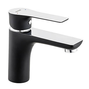 Змішувач для умивальника Mixxus Premium Eva 001 Black Чорний, фото 1