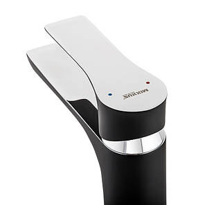 Змішувач для умивальника Mixxus Premium Eva 001 Black Чорний, фото 3