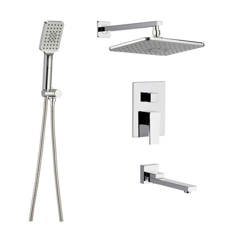 Душова система прихованого монтажу з верхнім душем та ручною лійкою Mixxus Premium Mark 009