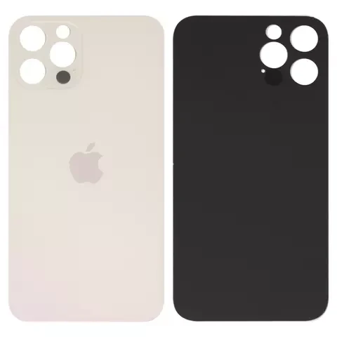 Задня панель корпусу для iPhone 12 Pro, золотиста, потрібно зняти скло камери, small hole, фото 1