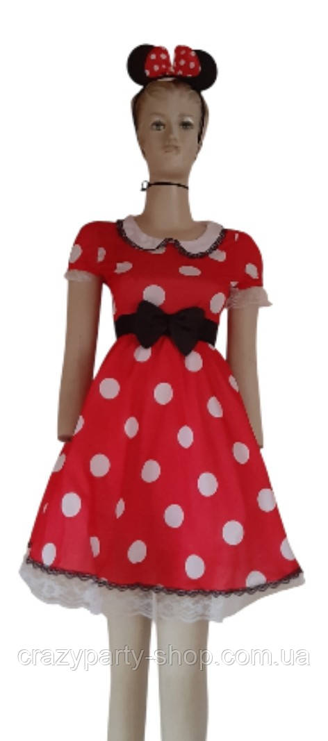 Костюм дитячий карнавальний Мінні Маус 140-146 см, фото 1