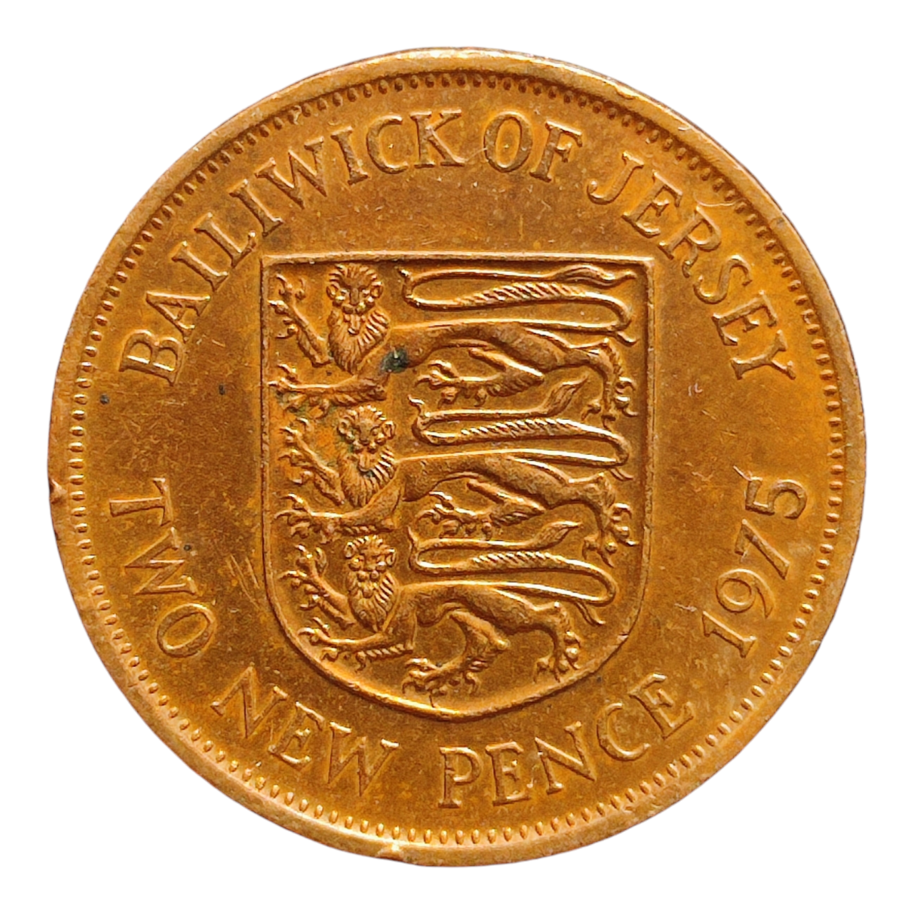 Джерсі 2 нових пенса, 1975