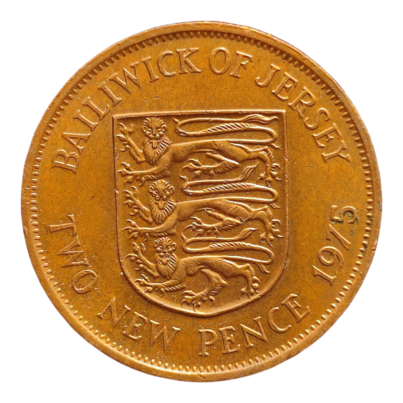 Джерсі 2 нових пенса, 1975