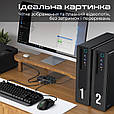KVM перемикач Promate MediaSwitch-KVM 2хHDMI to HDMI, 4хUSB-A Silver (mediaswitch-kvm), фото 4