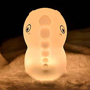 Нічник дитячий силіконовий Динозаврик LJC-140 (зарядка від USB), фото 4