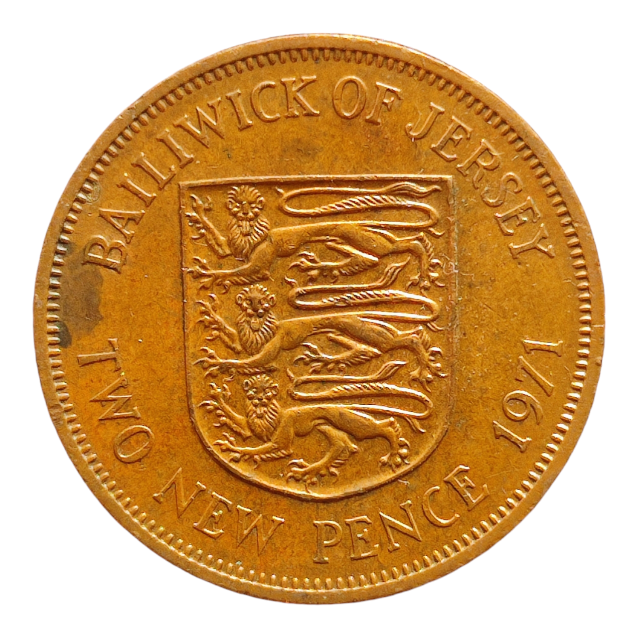 Джерсі 2 нових пенса, 1971