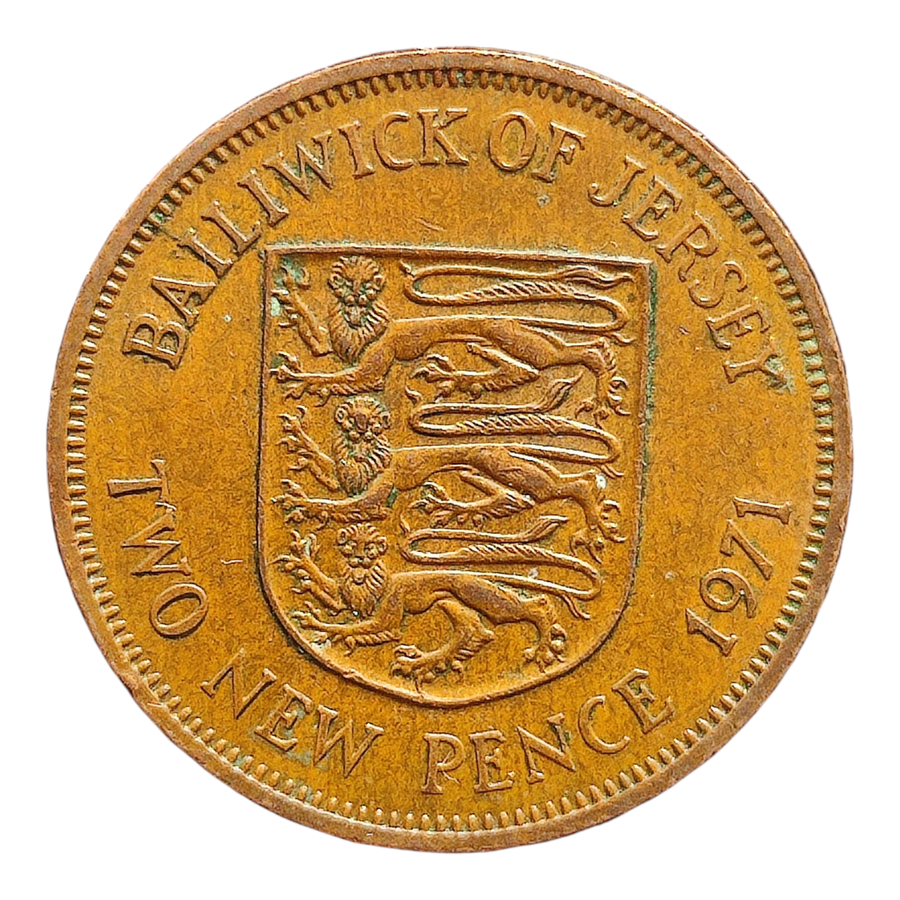 Джерсі 2 нових пенса, 1971