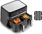 Мультипіч (аерофритюрниця) Tefal Dual Easy Fry&Grill Air Fryer EY905B10, фото 3