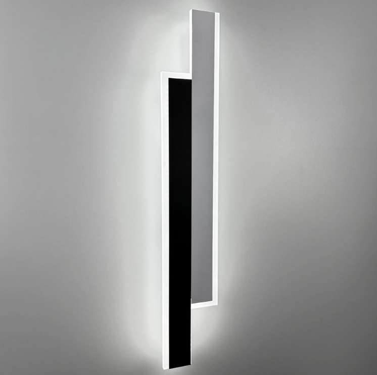 Праве бра у чорно-білому корпусі 60 см WJ 012/2 BK+WT RIGHT, фото 1