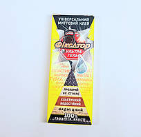 Універсальний миттєвий клей Фіксатор Гель прозорий не стікає еластичний водостійкий міцний 10 г 9 см x 3.4 см х 1.7 см