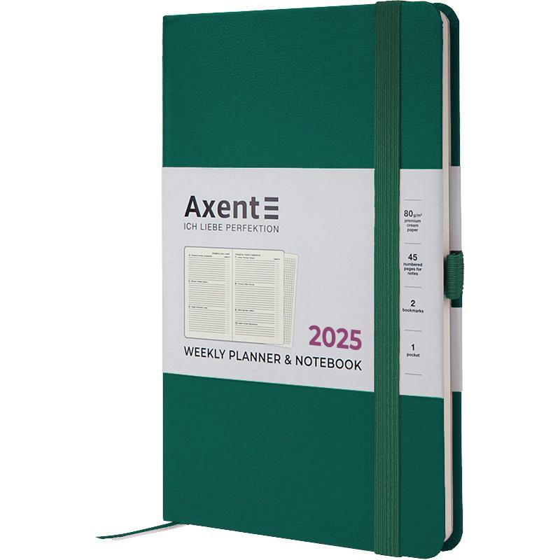Тижневик датований 2025 Axent Partner Strong 125 х 195 зелений ліс