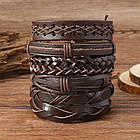 Браслет чоловічий шкіряний Courageous Path 6 шт у наборі, фото 5