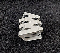 Плафон квадратний для люстри світильника металевий білий П19