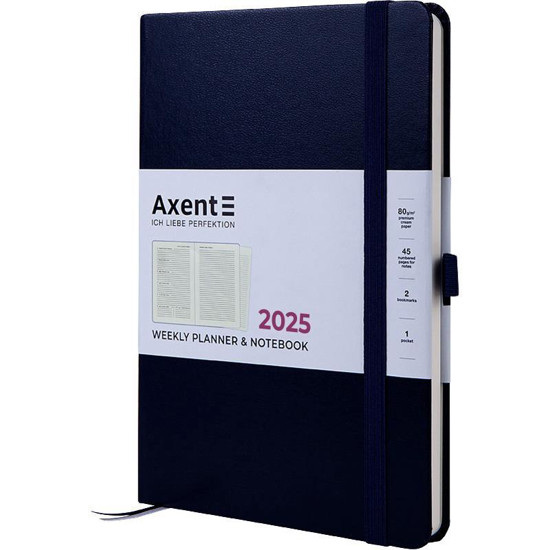 Тижневик датований 2025 Axent Prime Strong, 145 х 210, синій