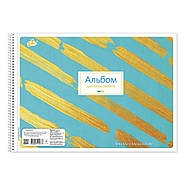 Альбом для малювання А4 40 л. Бриск на спіралі 100 г/м2 САВ-3, фото 2