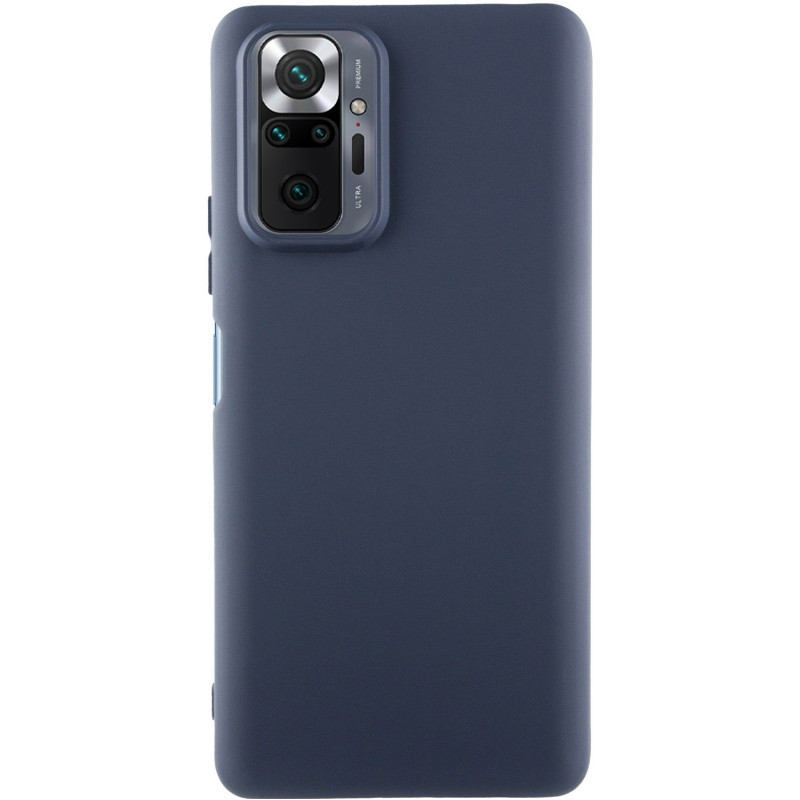 Чохол Silicone Cover Lakshmi (AA) для Xiaomi Redmi Note 10 Pro | Мікрофібра Синій / Midnight Blue, фото 1
