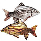 Риба Карась, м'яка дитяча іграшка, срібний, 50 см, фото 4