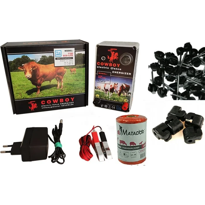 Електропастух Cowboy комплект на 1 га 1.1Дж, фото 1
