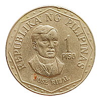 Філіппіни 1 пісо, 1976 Без мітки монетного двору