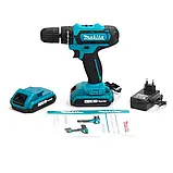 Акумуляторний шуруповерт Makita 550DWE з набором інструментів Ударний шуруповерт АКБ шуруповерт 24V 4A, фото 7