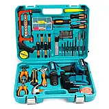 Акумуляторний шуруповерт Makita 550DWE з набором інструментів Ударний шуруповерт АКБ шуруповерт 24V 4A, фото 9