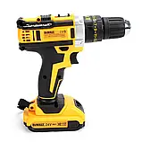 Ударний акумуляторний шуруповерт з набором інструментів  DeWALT DCD 771 Шуруповерт акумуляторний 24V 5Ah, фото 6