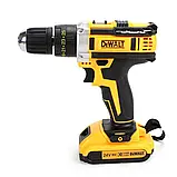 Ударний акумуляторний шуруповерт з набором інструментів  DeWALT DCD 771 Шуруповерт акумуляторний 24V 5Ah, фото 7