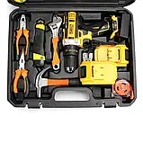 Ударний акумуляторний шуруповерт з набором інструментів  DeWALT DCD 771 Шуруповерт акумуляторний 24V 5Ah, фото 11