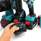 Набір акумуляторних інструментів 5 в 1 Makita 36V Дриль-шуруповерт Болгарка Перфоратор Гайковерт Циркулярка, фото 9