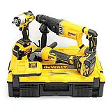 Комплект електроінструментів 3в1 DeWalt 36V Перфоратор DCH263 Шліфмашина кутова DCG413 Гайковерт DCF922 Деволт, фото 6