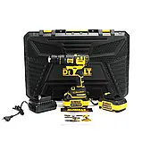 Базовий набір інструментів 5в1 Деволт Комплект: Шуруповерт DeWALT DCD709M 36V 6AH з насадками 5 шт, фото 10