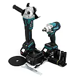 Набір електроінструментів для дому Makita Гайковерт DTW301 та Болгарка DGA504 Акумуляторний набір 2в1 36V, фото 8