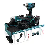 Набір електроінструментів для дому Makita Гайковерт DTW301 та Болгарка DGA504 Акумуляторний набір 2в1 36V, фото 9