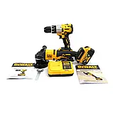 Акумуляторні шуруповерт та болгарка DeWalt 36V Набір електроінструментів Шуруповерт DCD996P2 Болгарка DCG409, фото 9
