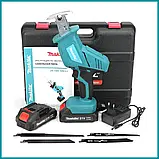 Пилка шабельна Makita JR-180 Шабельна акумуляторна пила Акумуляторна шабельна пилка макіта 18V 4.0Ah, фото 3