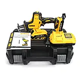 Пила шабельна DeWALT DCS312NT Акумуляторна безщіткова шабельна пила DeWALT АКБ шабельна пила 24V 4AH, фото 4