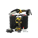 Акумуляторний набір 2в1 DeWalt Комплект Пила 15 см DCM150N + Гілкоріз DCMPP540P1 Деволт Мініпила і секатор, фото 4