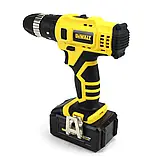 Комплект 2в1 Деволт Набір акумуляторний 2в1 DeWalt 36V Кутова шліфувальна машина DCG413 + Шуруповерт DCD771, фото 6