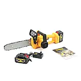 Пила з автоматичним змащенням ланцюга DeWalt DCM566P1N шина 30см Акумуляторна ланзюгова пила Деволт 36V 6.0Ah, фото 4