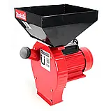 Ефективна зернодробарка Makita для зерна і качанів кукурудзи 280 кг/год Кормоподрібнювач Макіта 4.2 кВт, фото 4
