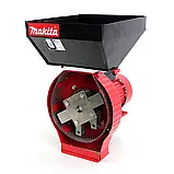 Ефективна зернодробарка Makita для зерна і качанів кукурудзи 280 кг/год Кормоподрібнювач Макіта 4.2 кВт, фото 7
