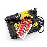 Перфоратор мережевий DeWALT D25143K 900 Вт Потужний перфоратор 3.2 Дж 1450 об/хв, 5350уд/хв Перфоратор Деволт, фото 4