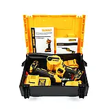 Набір садових інструментів акумуляторний DeWalt Набір інструментів 2в1 Секатор DCMPP550P1 + Мініпила DCM160N Деволт, фото 4
