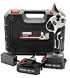 Ергономічний акумуляторний секатор Makita 24 V 5 AH Садові ножиці для гілок до 30 мм Компактний секатор, фото 3