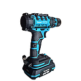 Ударний шуруповерт Makita з металевим патроном 10 мм Акумуляторний шуруповерт 24V 5AH Потужний шуруповерт, фото 3